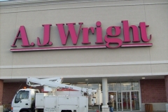 Channel Letters for AJ Wright in NJ