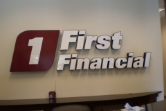 Channel Letters for First Financial 1 in NJ