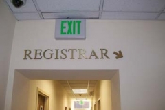 Custom Sign for Registrar in NJ