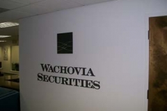 Custom Sign for Wachovia in NJ