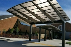 Glass Awning for Calvary Church Grand Rapids MI