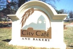 Monument Sign for City Cafe in NJ