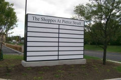 Monument Sign for Shops at Pierce in NJ