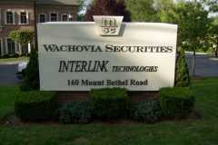 Monument Sign for Wachovia in NJ